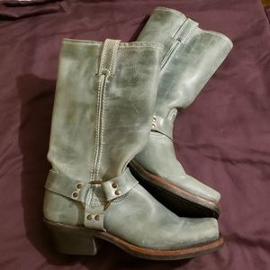 Frye Vintage Harness 12R - Distressed Blue